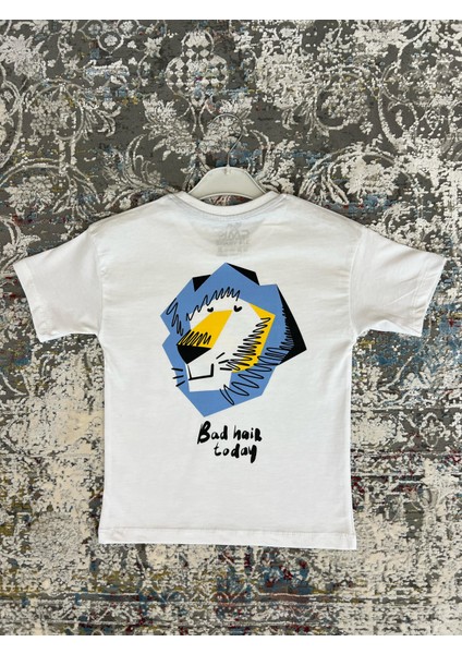 Erkek Çocuk Aslan Baskılı %100 Pamuk Yazlık Tişört | Rahat Kalıp Kısa Kollu Çocuk T-Shirt fiyatları