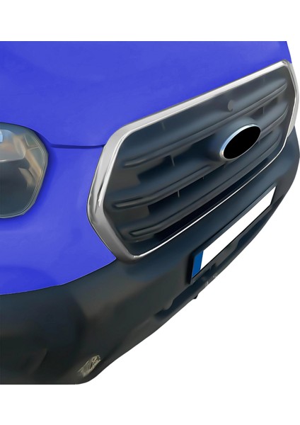 Ford Transit Ön Panjur Çerçevesi - Krom, Geniş Tip (4 Parça) | (2019-2023)