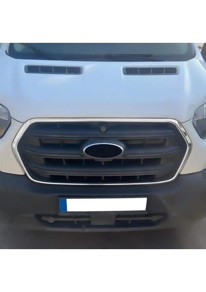 Ford Transit Ön Panjur Çerçevesi - Krom, Geniş Tip (4 Parça) | (2019-2023)