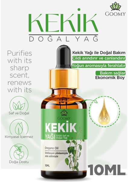 Kekik Yağı Distilasyon %100 Doğal Bitkisel Uçucu Yağ Thyme Oil 10ML