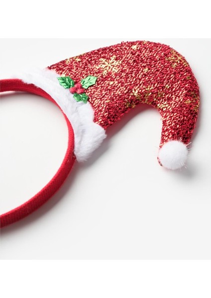 Kırmızı Noel Baba Şapkalı Kız Çocuk Taç fiyatları