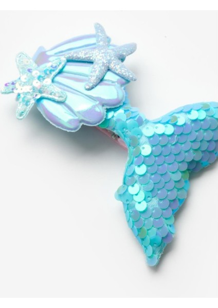 Mavi Pullu Deniz Kızı Kız Çocuk Klips Toka fiyatları