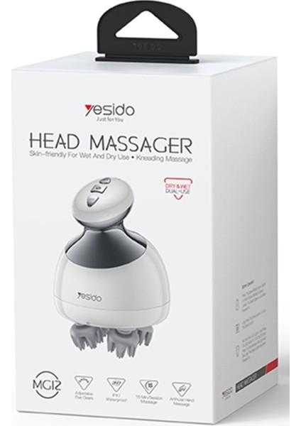 Ipx7 Kablosuz Şarjlı Fonksiyonel Su Geçirmez Baş Kafa Bölgesi Derisi Masaj Aleti MG12 fiyatları