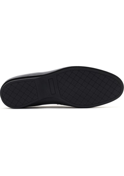 Erkek Siyah Deri Klasik Loafer 25SFD620918
