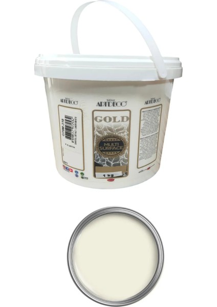 Artdeco Multi Surface Akrilik Boya 1 kg Dantel Beyaz