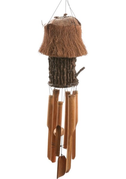 Kuş Yuvalı Bambu Rüzgar Çanı Rüzgar Gülü Çubukların Kendine Has Bir Koku Salgılar