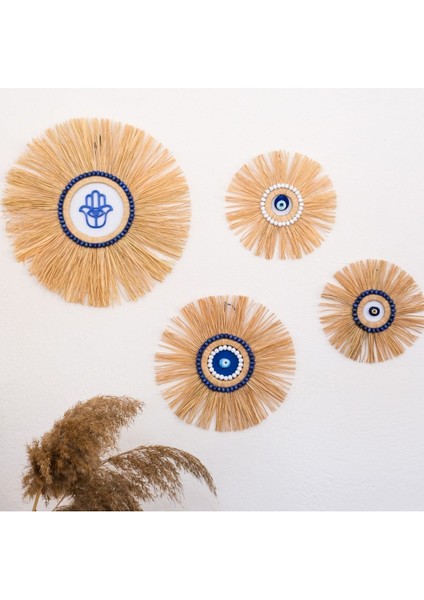 Ev Dekorasyonu, Nazarlık, Mavili Nazarlık Seti, Nazar Boncuklu Ev ve Duvar Dekoru, modelleri