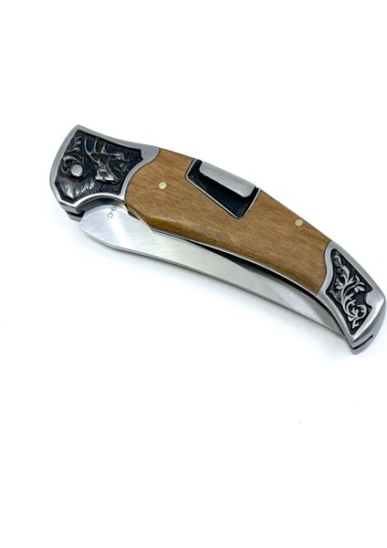 Full Rivet Çakı Geyik Gravürlü Zeytin Ağacı Sap fırsatları