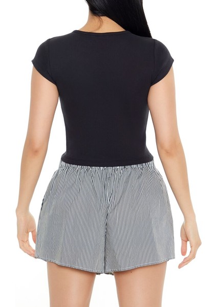 Örgü Crop T-Shirt