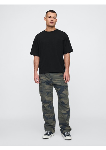 Erkek Siyah Vintage Soft Boxy T-Shirt modelleri
