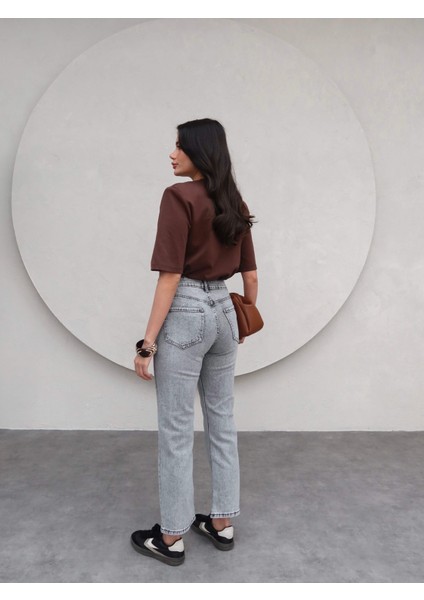 Bel Aksesuarlı Momfit Jean fırsatları