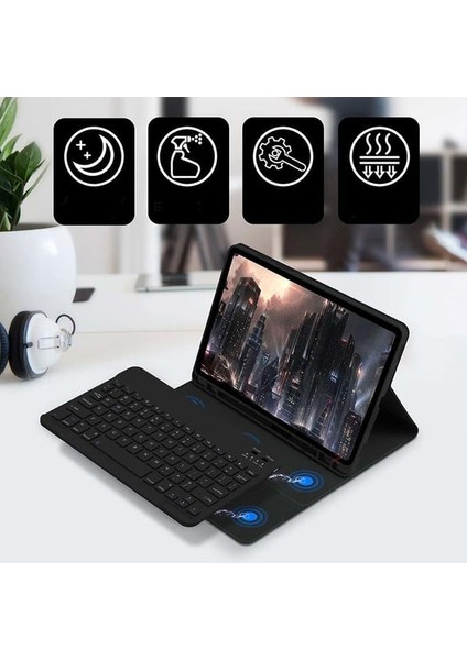 Samsung Galaxy Tab S10 Fe Rgb LED Işıklı Türkçe Karakterli Bluetooth Özellikli Kalemlikli Klavyeli Kılıf Sm- X520 fiyatları