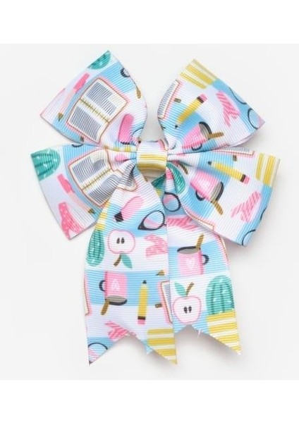 Beyaz Kalem Temalı Kız Çocuk Klips Toka