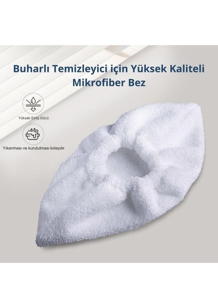 Karcher Sc2, Sc3, Sc4, Sc5 ile Uyumlu Mikrofiber Bez Seti 10'lu - KG0062899 fiyatları