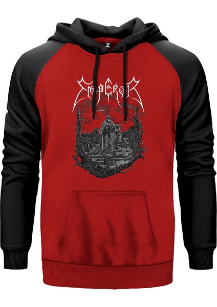 Emperor Angel Of Death Kırmızı Renk Reglan Kol Kapşonlu Sweatshirt