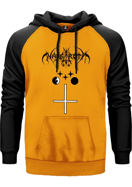 Nargaroth Orke Sarı Renk Reglan Kol Kapşonlu Sweatshirt
