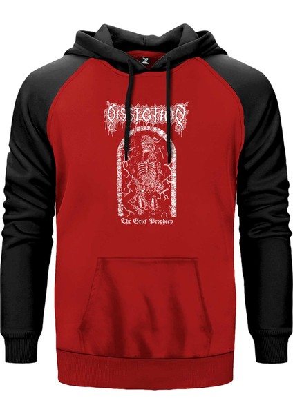 Dissection The Brief Kırmızı Renk Reglan Kol Kapşonlu Sweatshirt
