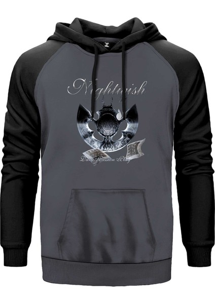 Nightwish Dark Passion Play Gri Renk Reglan Kol Kapşonlu Sweatshirt