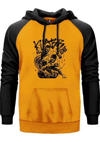 Khabib Nurmagomedov Ufc Classic Sarı Renk Reglan Kol Kapşonlu Sweatshirt
