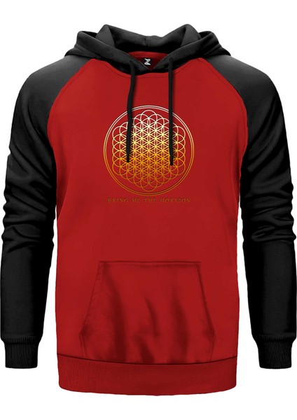 Bring Me The Horizon Sempiternal Kırmızı Renk Reglan Kol Kapşonlu Sweatshirt