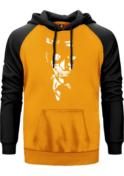 Hellsing Ultimate Cross Sarı Renk Reglan Kol Kapşonlu Sweatshirt