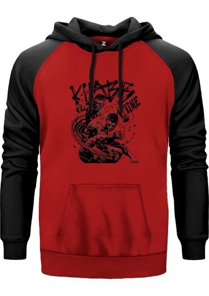 Khabib Nurmagomedov Ufc Classic Kırmızı Renk Reglan Kol Kapşonlu Sweatshirt