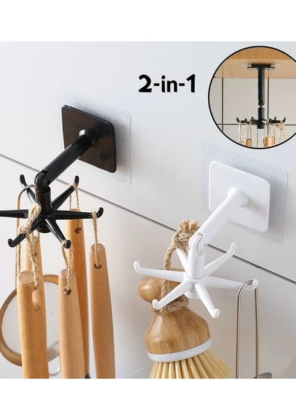 Brokoli Home 1 Adet Kendinden Yapışkanlı Güçlü 5li Askılık Çok Amaçlı Mutfak Duvar Banyo indirimleri