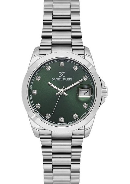 DKE.1.10848-2 Taşlı Tasarım 3 Atm Suya Dayanıklı Metalik Renk Kadın Kol Saati