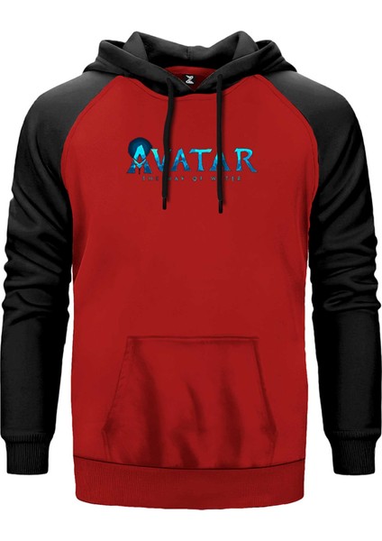 Avatar The Way Of Water Kırmızı Renk Reglan Kol Kapşonlu Sweatshirt