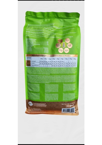 Kısırlaştırılmış Eko Somonlu Kedi Maması 3 Kg