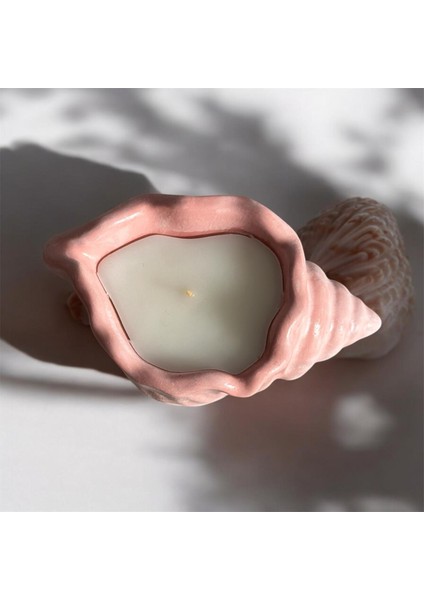 Deniz Kabuğu Model Kokulu Mum,kırmızı fiyatları