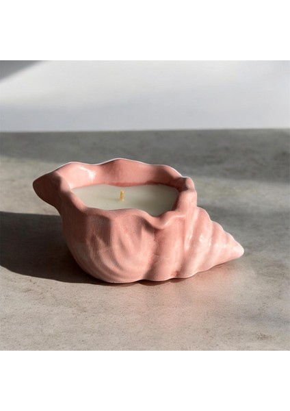 Deniz Kabuğu Model Kokulu Mum,kırmızı modelleri