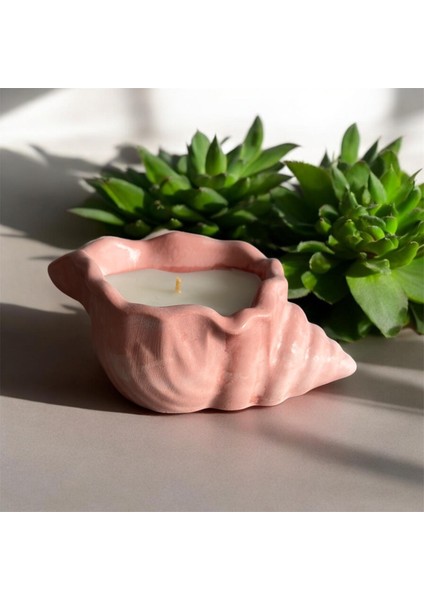 Deniz Kabuğu Model Kokulu Mum,kırmızı fırsatları