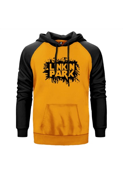 Linkin Park Underground Sarı Renk Reglan Kol Kapşonlu Sweatshirt