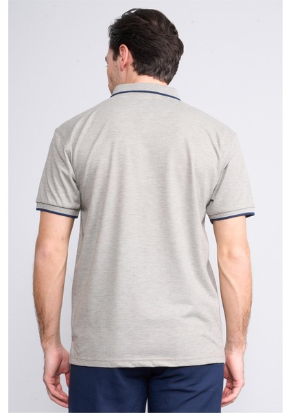 3939 Erkek Polo Yaka 1-1 Pike T-Shirt Haki fırsatları