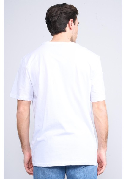 Çetinkaya Chester Polo 3858 Bisiklet Yaka 30/1 Penye Regular Baskılı T-Shirt Beyaz fırsatları