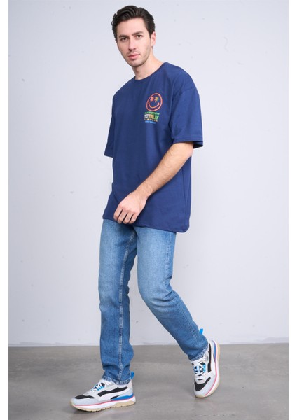 Çetinkaya Chester Polo 3847 Bisiklet Yaka Penye Regular Baskılı T-Shirt Açık Lacivert fiyatları
