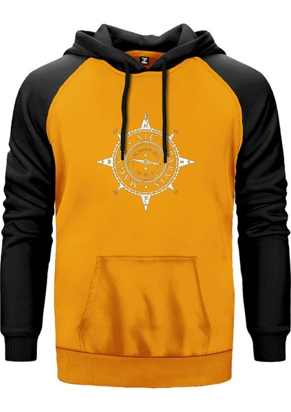 Uncharted 4 Adventure Sarı Renk Reglan Kol Kapşonlu Sweatshirt