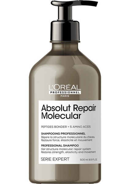 Serie Expert Absolut Repair Molecular Tüm Yıpranmış Saçlar İçin Şampuan 500 ml