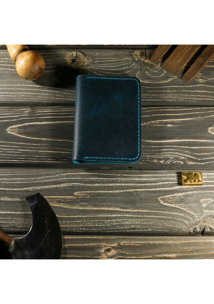 El Yapımı Hakiki Deri Minimal Kartlık – Unisex, Kişiselleştirme, Cebe Sığan Tasarım, Hediyelik Özel Kutusunda