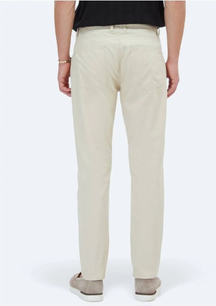 Bej Denim Slim Fit Casual Pamuk Karışımlı Pantolon fırsatları
