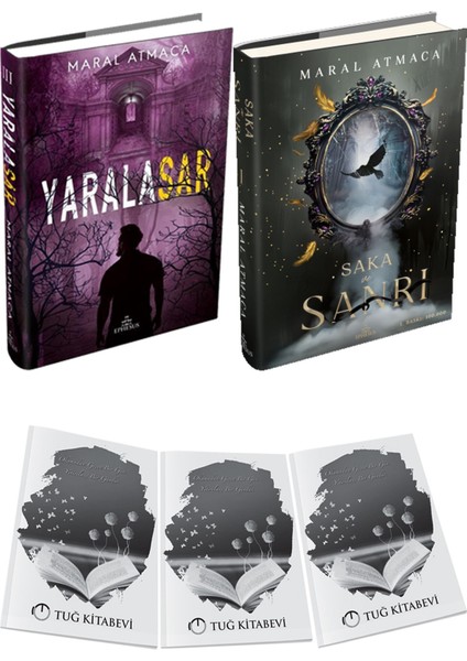 Saka ve Sanrı 1 Ciltli ve Ephesus Yayınları Yaralasar 3 Ciltli Maral Atmaca 2li Set + Hediyeli