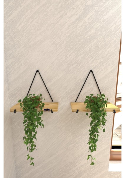 2 Li Üçgen Masif Ahşap Dekoratif Raf Balkon Rafı Tanzim Çiçeklik modelleri
