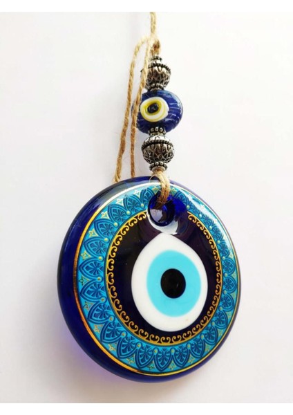 Desenli Nazar Boncuğu Duvar Süsü Hediye Nazarlık
