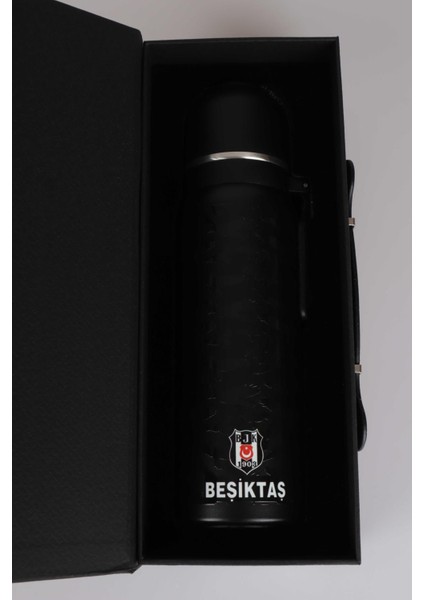 Dekomus Ile Lisanslı Beşiktaş 650 ml Bardaklı Çelik Termos "özel Kutulu Comfort Kalem Hediyeli"