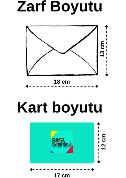 2 Adet Renkli 13X18 Zarf ve Hediyelik Not Kartı Sticker Seti Sevgililer Günü Yıl Dönümü Not Kartı