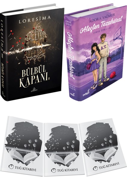 Ateşten Tezahürat Ciltli ve Ephesus Yayınları Bülbül Kapanı 2 Ciltli Loresima 2li Set + Hediyeli