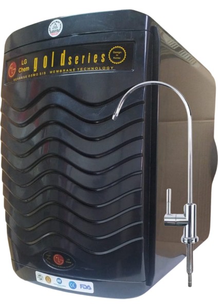 Ligth Gastro Lg Chem Gold Specıal 12 Litre 7 Filtre 14 Aşama Gümüş Iyon, Mineral, Alkali Filtreli Siyah Renk Su Arıtma Cihazı
