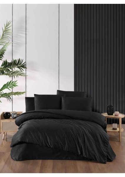 %100 Pamuk Saten Çift Kişilik Nevresim Takımı 200X220CM