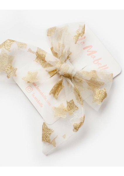 Beyaz Simli Yıldızlı Tül Kız Çocuk Klips Toka fiyatları